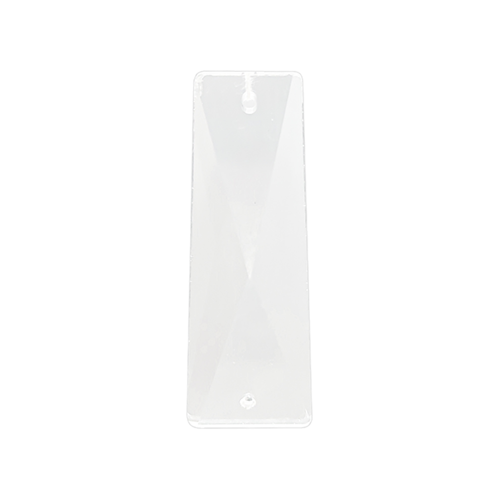 C70095  Crystal Rectangle Without Ring 96x22mm 2 Holes